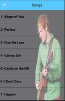 Ed Sheeran Offline HQ (50 Songs) โปสเตอร์