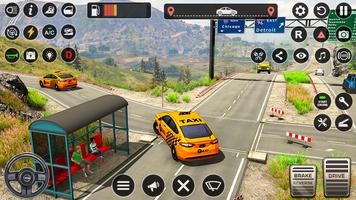 Grand Taxi Simulator Games 3d capture d'écran 2