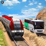 Train Racing 3d- Bus Vs Train ไอคอน