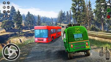 Real Rickshaw Simulator Games Affiche
