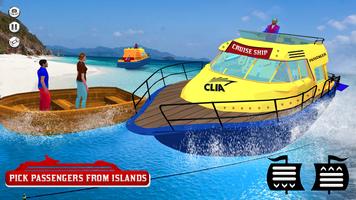 Water Boat Taxi Simulator پوسٹر