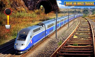 Offline Train Driving Game 3D Affiche