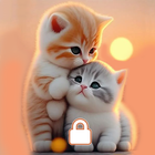 Skrin Kunci Pin Kucing Kitty ikon