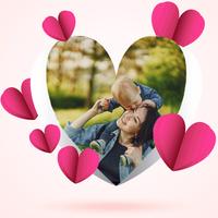 Cute Romance Photo Frame imagem de tela 2