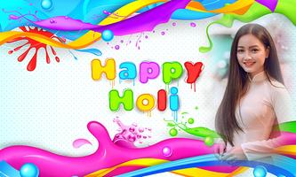 پوستر Happy Holi photo frames
