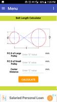 Belt length Calculator captura de pantalla 2
