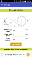 Belt length Calculator captura de pantalla 3