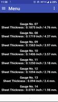 Sheet Gauge Thickness ภาพหน้าจอ 2