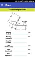 Sheet Bending Calculator پوسٹر