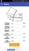 Sheet Bending Calculator اسکرین شاٹ 1