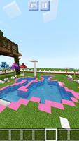 New Pink Mansion for Girls. Free MCPE map 2019 Ekran Görüntüsü 1