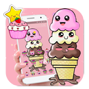 Pink Cute Ice Cream Theme APK
