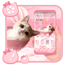Pink Cute Bowl Kitty Theme APK