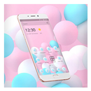 Thème ballon rose bleu APK