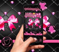 Pink bowknot theme poster