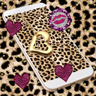 Pink Gold leopard Print Live Wallpaper ไอคอน