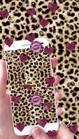 Pink Gold leopard Print Live Wallpaper poster