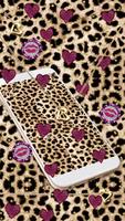 Pink Gold leopard Print Live Wallpaper screenshot 1