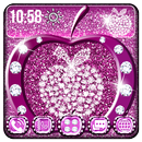 Thème Apple Paillettes Rose APK