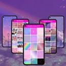 fundo rosa glitter GIF APK