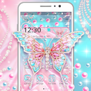Pink Diamond Butterfly Gravity Theme APK