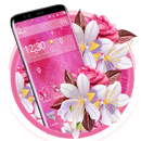 Pink Flower Romantic Blooms Theme APK