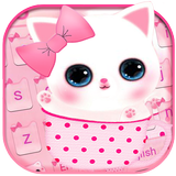 Pink Kitty Keyboard Theme icon