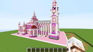 Pink Mansion map for Craft capture d'écran 1