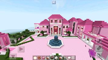 Pink Mansion map for Craft capture d'écran 2