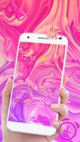 Pink Mixed Paint Theme poster