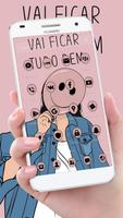 Pink Smile Cool Girl Theme 截图 1