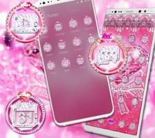 Pink shiny diamond theme screenshot 1