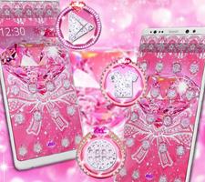 Pink shiny diamond theme screenshot 2
