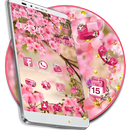 Thème de fleur d&#39;été rose APK