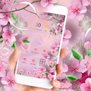 Pink Summer Romantic Flower Theme APK
