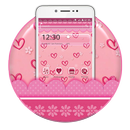 Pink pastel heart theme APK