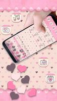 Pink Pastel Heart Gravity Theme imagem de tela 2