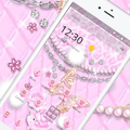 Pink Pearl Golden Butterfly Theme