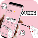 Pink Romantic Queen Theme APK