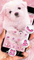 Pink white puppy theme screenshot 2