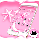 Pure Pink Star Moon Theme⭐🌙-APK