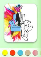 Cartoon Coloring book Plakat