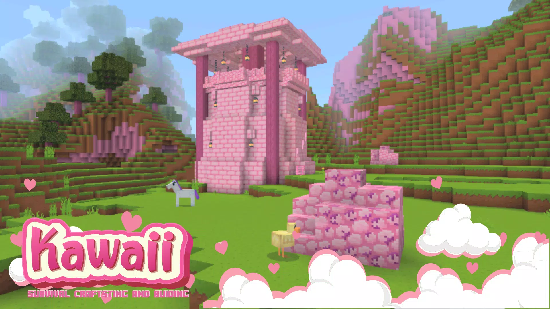 Minecraft⭐KawaiiWorld⭐KawaiiWorld 2023⭐KawaiiCraft 2021⭐Cute Craft 2⭐Craft  Pink⭐Crafting Game⭐KWorld 