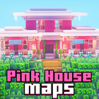 Pink house maps icône