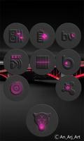 Pink-In-Black - icon pack ポスター