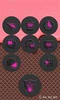 Pink-In-Black - icon pack capture d'écran 2