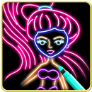DoodleGlow: Neon Drawing Easy Drawing Color & Draw APK