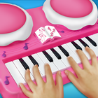 Real Pink Piano For Girls آئیکن