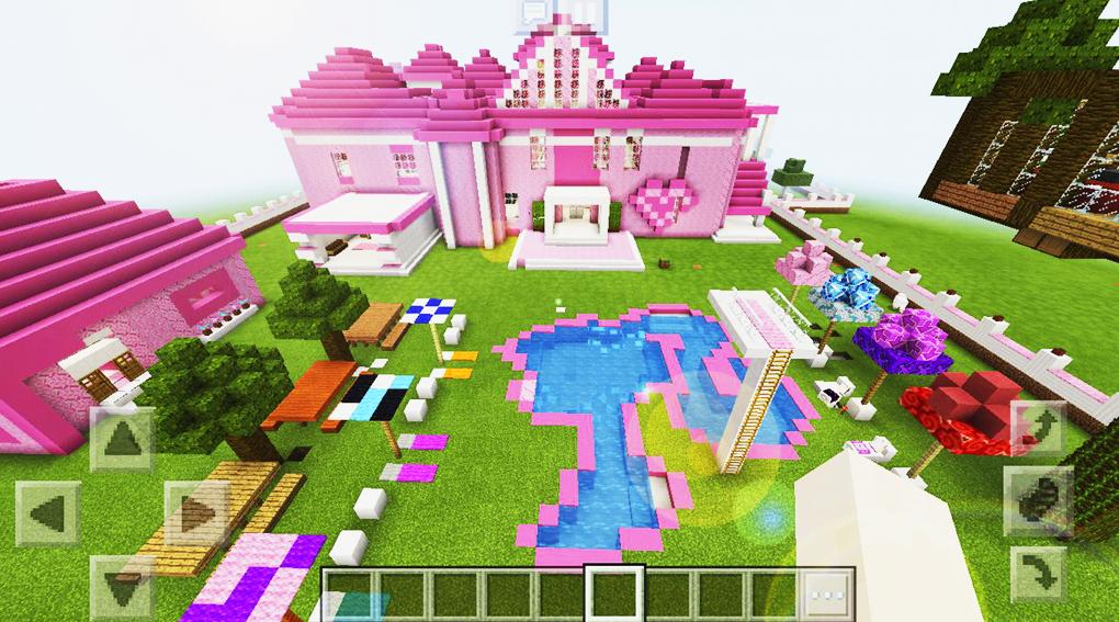 Pink Princess House for MCPE स्क्रीनशॉट 1.