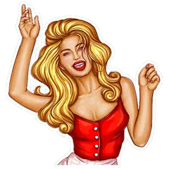 Pin-up Girl Stickers Set APK download